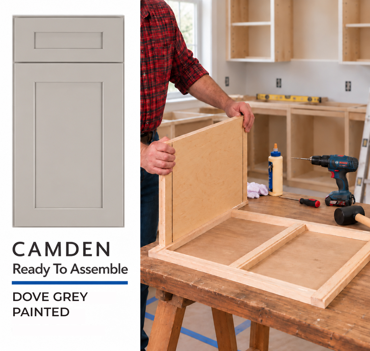 CAMDEN - Dove Grey - Ready To Assemble (RTA)