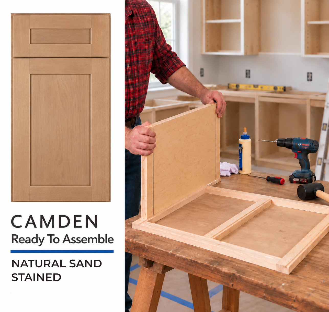 CAMDEN - Natural Sand - Ready To Assemble (RTA)