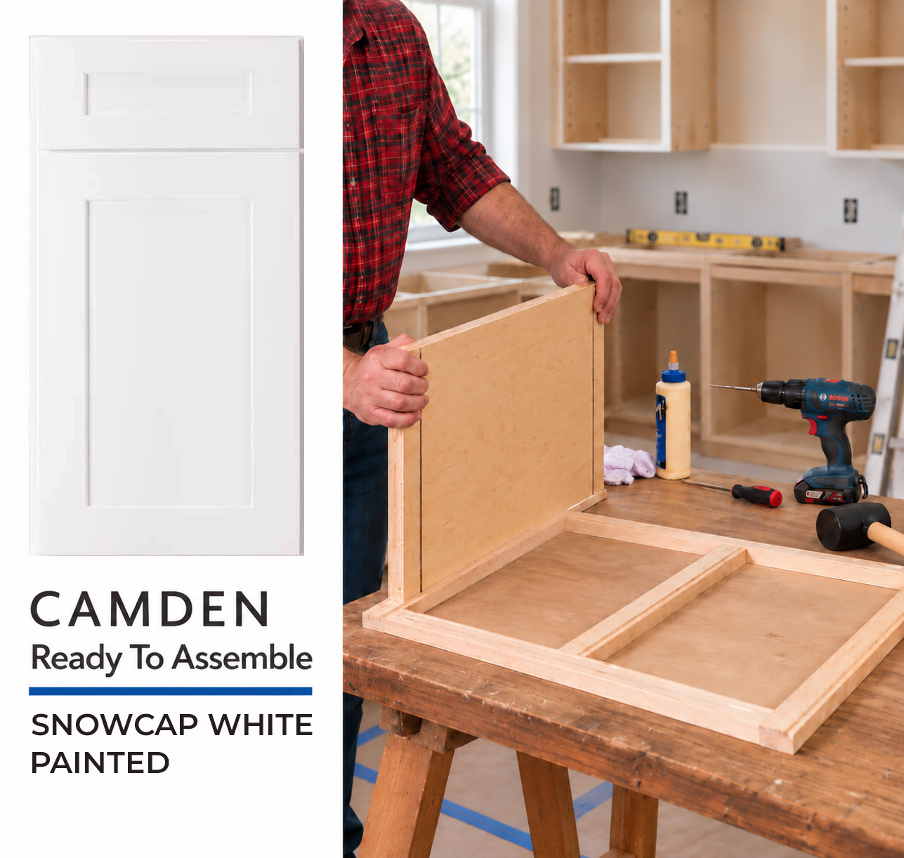 CAMDEN - Snowcap White - Ready To Assemble (RTA)