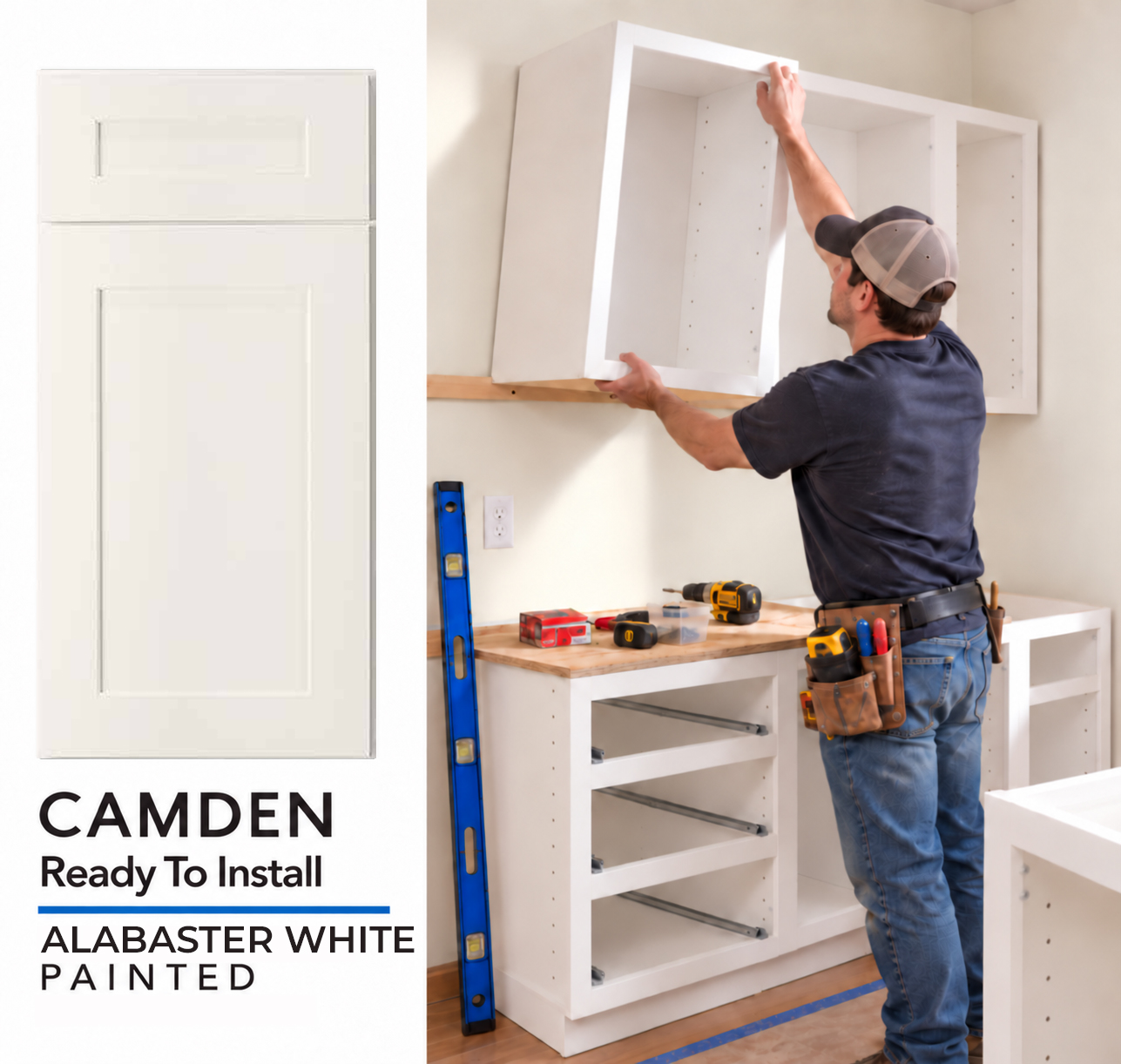 CAMDEN - Alabaster White - Ready To Install (Assembled)