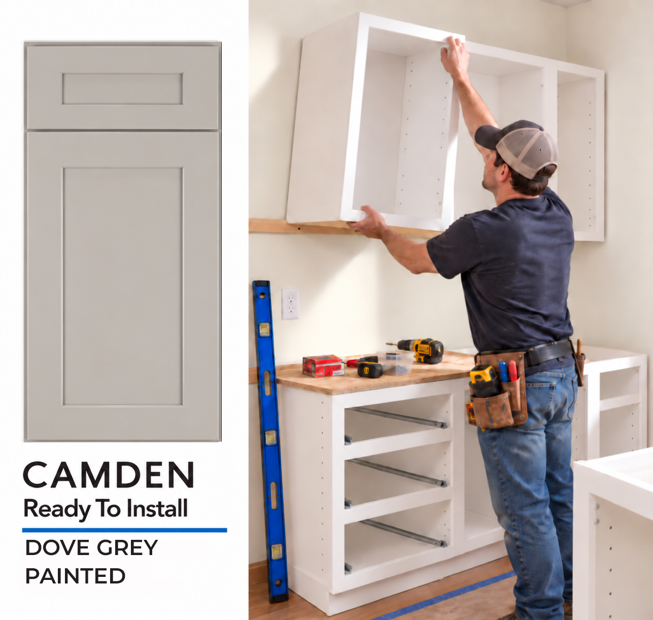 CAMDEN - Dove Grey - Ready To Install (Assembled)
