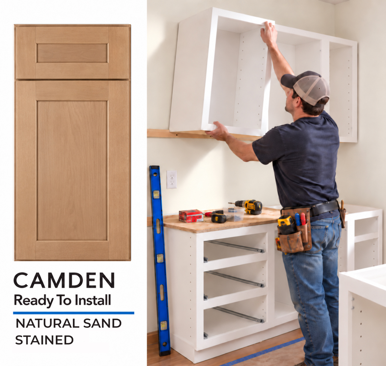 CAMDEN - Natural Sand - Ready To Install (Assembled)