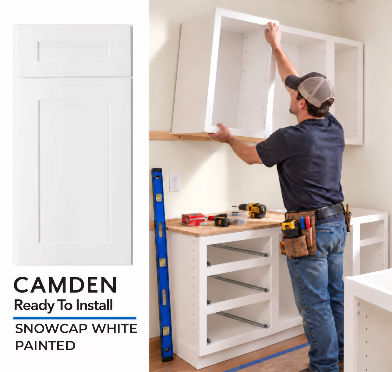 CAMDEN - Snowcap White - Ready To Install (Assembled)