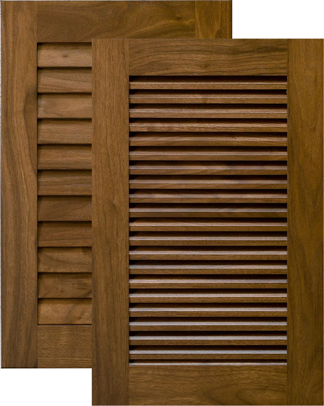 Custom Unfinished Louver Cabinet Doors