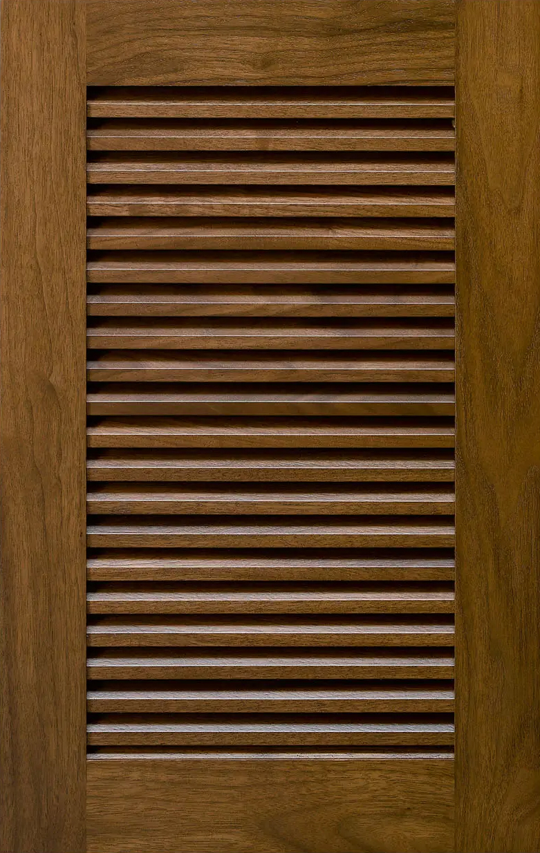 Custom Wood Individual Louver Cabinet Door