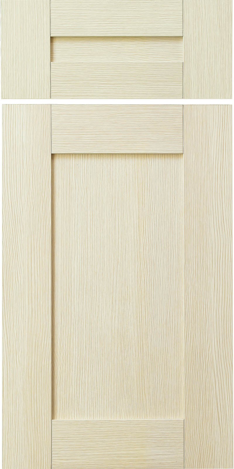 Strata cabinet doors in Swiss Almond