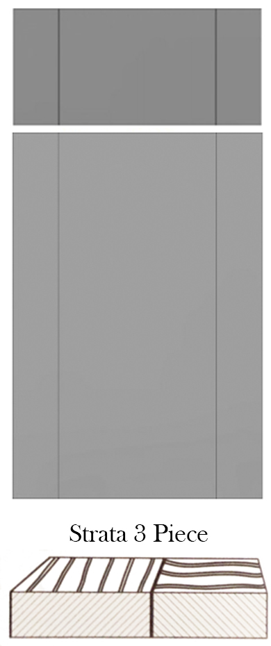 Strata 3 Piece Slab Door Design