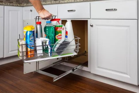 Pullout Cleaning Supply Caddy