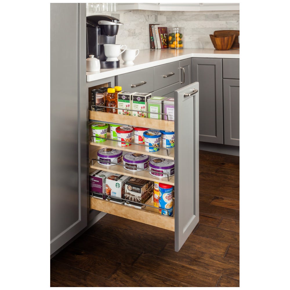 Base Cabinet Pull-out Organizer with Soft-Close Glides - Fits Best