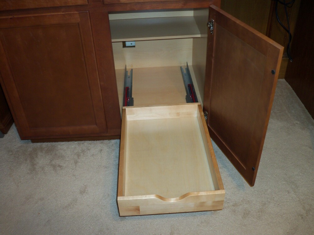 Plywood Pullout Rollout Shelf Kit, Install Cabinet Pull Out Shelves