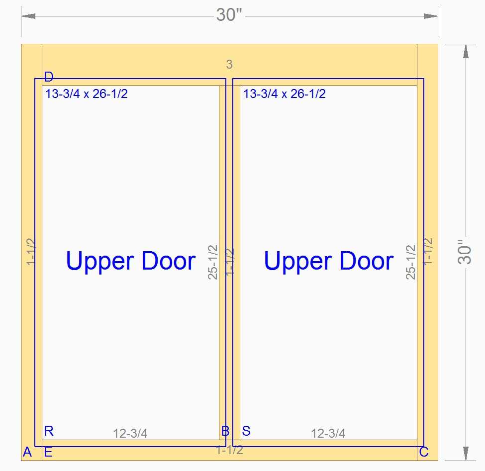 Standard Cabinet Face Frames Unfinished