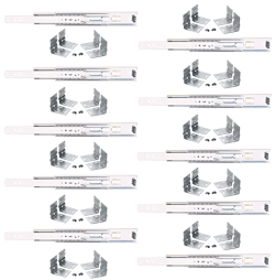 Full extension shelf mounted slides