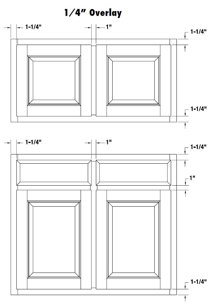 Cabinet Door Overlay Information : QuikDrawers, #1 Cabinet and Shelving ...