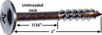 Turnbuckle false front clip screw