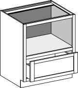 Typical Base Under Counter Microwave Cabinet