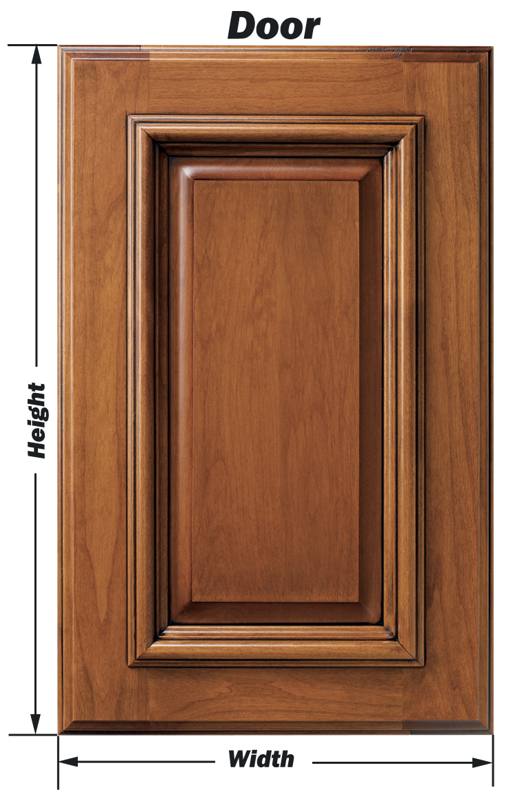 measuring kitchen cabinet door