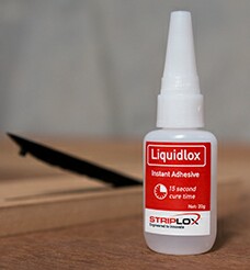 Liquilox glue for setting Mini 60 and Mini 120 or other inset mounted parts