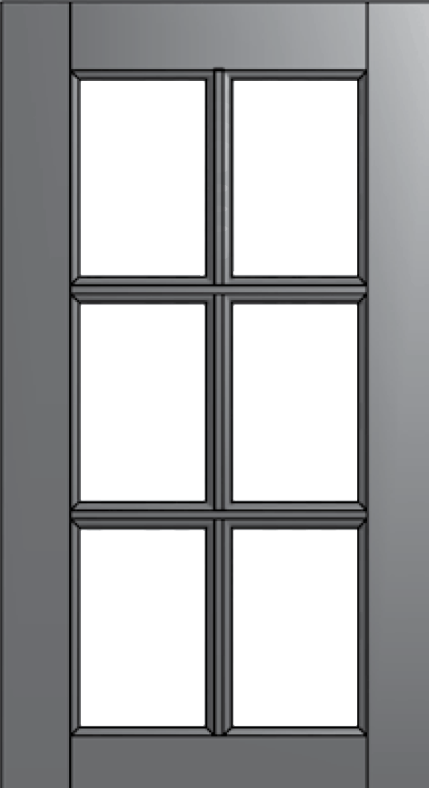 6 Lite Frame Only Cabinet Door