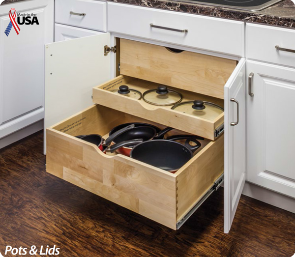 Pots & Pans Drawer - Storage Cabinet for Cookware