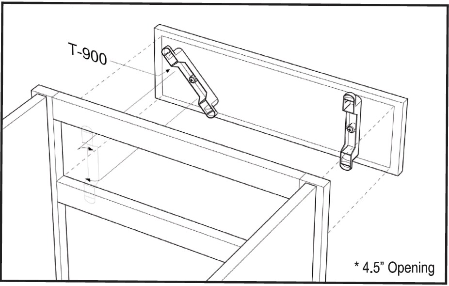 Economy False Drawer Front Clip Economy false drawer front clip or