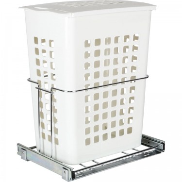Pullout laundry hamper system