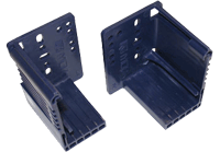 Plastic rear mounting bracket for KV MuV slides 9" to 12"