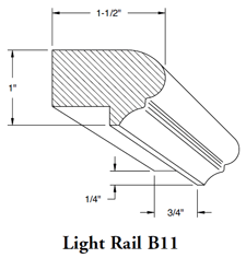 Paint Grade Light Rail Mouldings