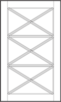 Conestoga Triple X Lite with Horizontal Lite Mullion Door