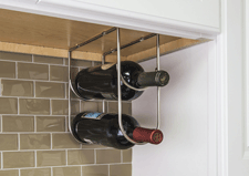 11 Minute Project - Under counter wine bottle rack in polished chrome